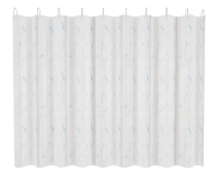 Изображение Штора для ванной 180х180 см полиэтилен серо-белый орнамент FASHUN (арт. A8820)
