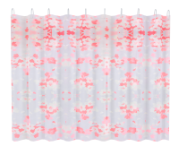 Изображение Штора для ванной 180х180 см полиэтилен розовые цветы FASHUN (арт. A8819)
