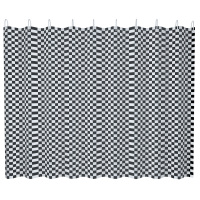 Изображение Штора для ванной 180х180 см полиэтилен шахматы FASHUN (арт. A8823)
