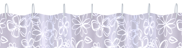 Штора для ванной 180х180 см серо-белый цветочный орнамент FASHUN (арт. A8812) оптом от компании Аквалига
