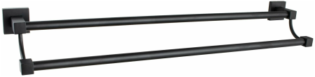 Держатель для полотенец D-lin  двойной 650мм черный D-Lin (арт. D252222) оптом от компании Аквалига
