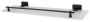 Полка в ванную стеклянная D-Lin с ограничителем черная D-Lin (арт. D260222) оптом от компании Аквалига
